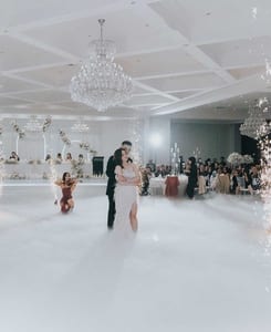 Melbourne wedding planner Manor on High first dance dry ice fireworks violinist