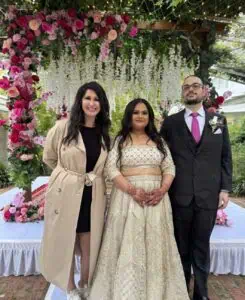 Melbourne wedding planner Indian Australian wedding at Potters Receptions with couple and ceremony styling