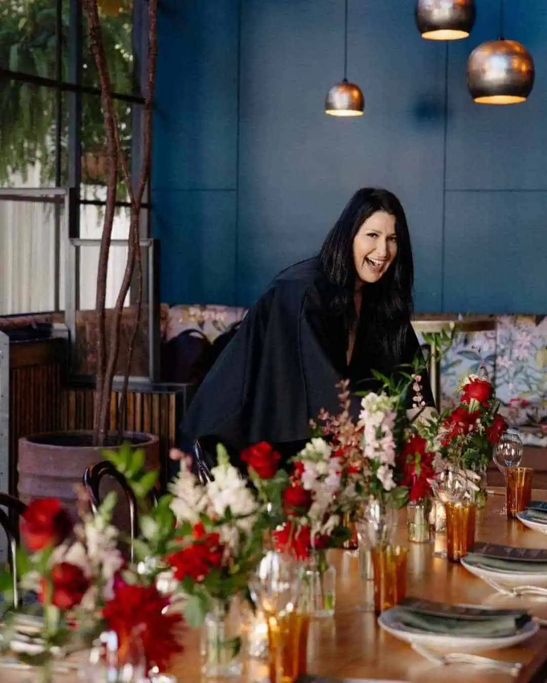 Melbourne wedding planner Gee Tankir from Gee What a Wedding styling wedding florals and overseeing event setup